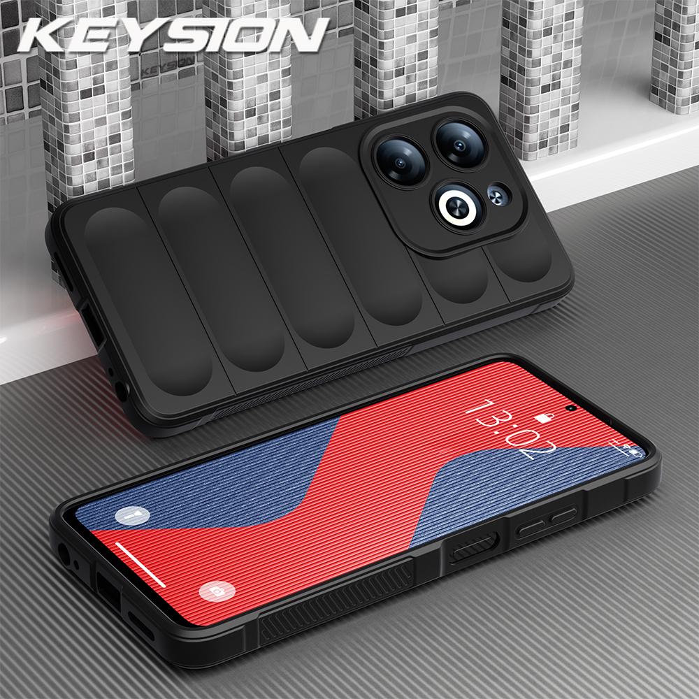 KEYSION Shockproof Matte Phone Case for TECNO Spark 30 Pro 4G Anti-skid Soft Silicone Phone Back Cover for Tecno Spark 20 Pro 4G