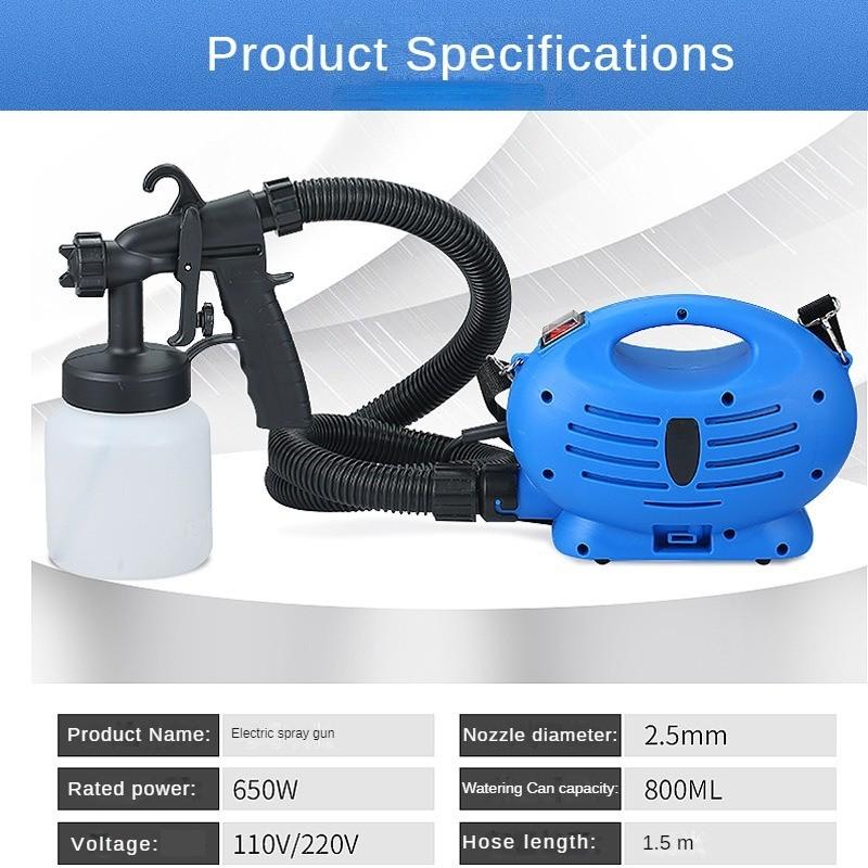 Portable Home Spray Painting Tools High-voltage Electric Spray Gun Paint Latex Coating Spraying Machine
