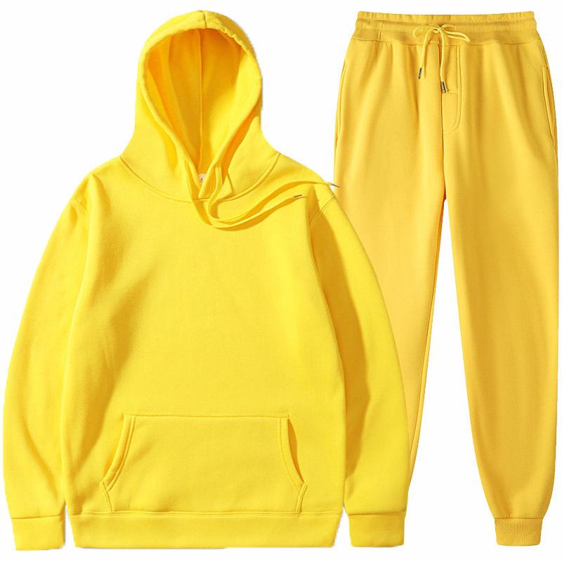 220g Fabric Plus Size Hoodie Hooded Unisex Solid Color Trendy Brand Loose Couple Plush Suit