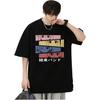 Bocchi The Rock Kessoku Band Silhouette Doublesided Vintage Washed T Shirt 2026 Summer Oversized  Graphic Tee for Men Women