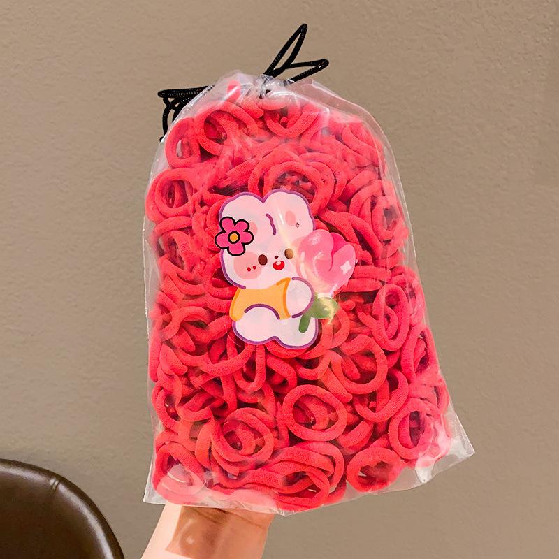 

Резинки для волос для девочек, детские цветные нейлоновые резинки для волос, резинки для детей, эластичные резинки для волос, аксессуары для волос для девочек красный