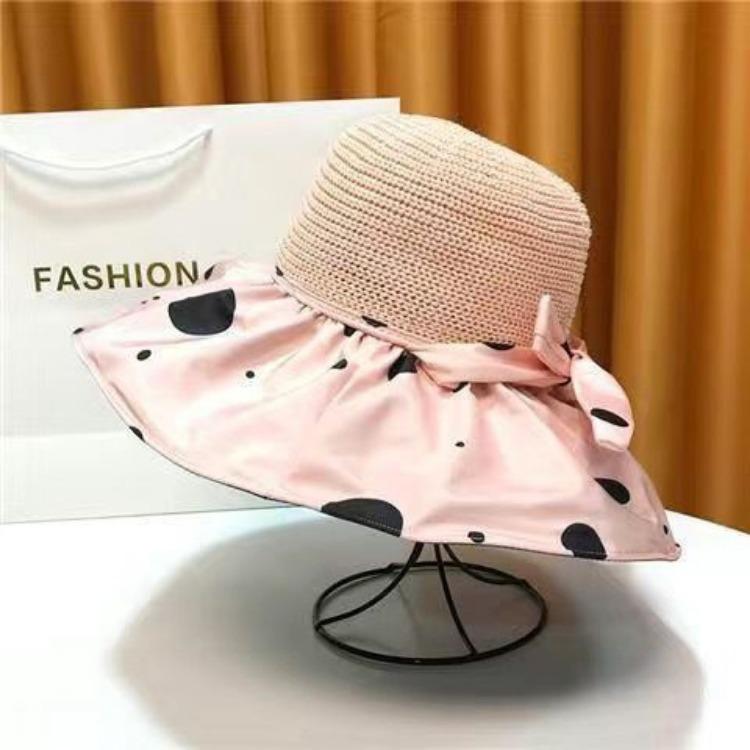 

Летняя женская шляпа от солнца Hollow Grass Hat УФ-устойчивая с большим карнизом Защита от солнца Рыбацкая шляпа