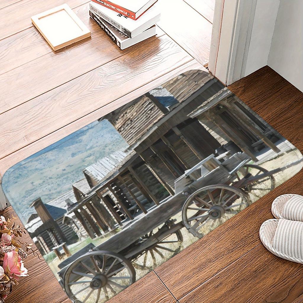 1 Stück Blauer Schleife Muster Küchenteppich Rutschfeste Fußmatte Pop Design Badezimmerteppich Badematte Teppich für Zuhause Spüle Wäscherei Dekoration