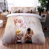  3D Print Anime Attack on Titan Boys Duvet Cover Pillowcase Wings of Liberty Children Bedding Set Single Full Size