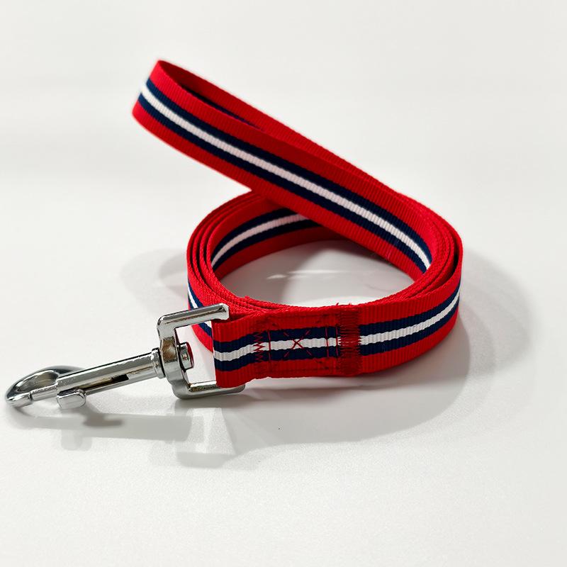 Pet polyester leash network yarn dog leash Golden Retriever Labrador medium and large dog out walking dog leash