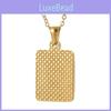 Stylish 18k Gold Stainless Steel Letter Pendant Necklace For Men O-type Cross Chain Non-fading
