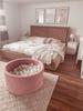 Dry pool 110x40cm Velvet Soft Pink with 500 balls: powder pink, silver, white, transparent