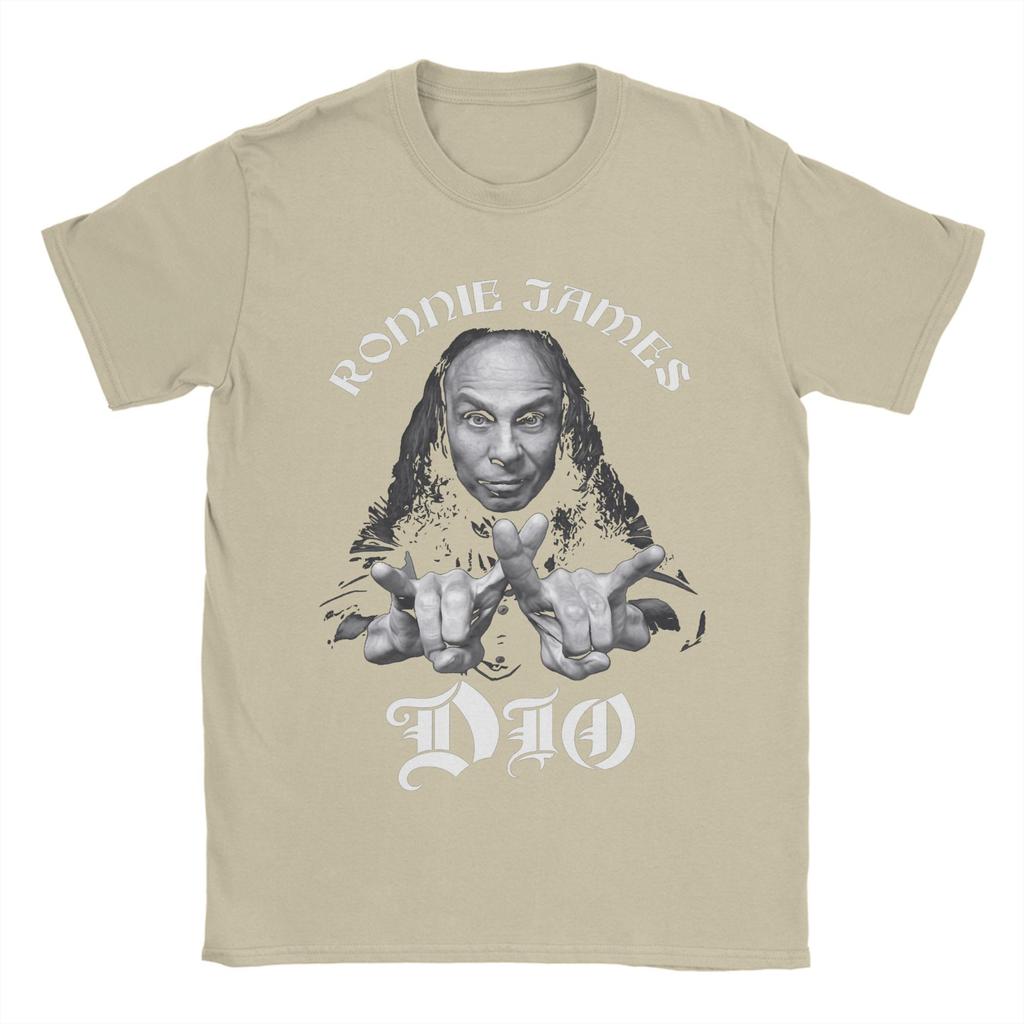 DIO Rock Band Pure Cotton T-Shirt For Male Summer Classic T Shirts O Neck Hipster Tees Oversize Casual Clothing