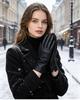 Fashion Women's Gloves Color Sheepskin Winter Warm Thin Touch Screen Gloves High Quality