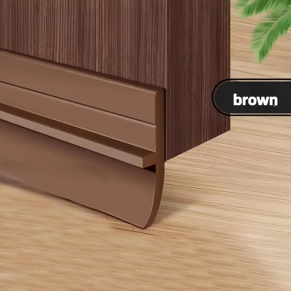 

PVC Door Bottom Seal Strip Self-Adhesive Soundproof Under Door Guard Gap Stopper for Glass/Window Strong Adhesion Doorstop 30mm&3.6cm&90cm коричневый