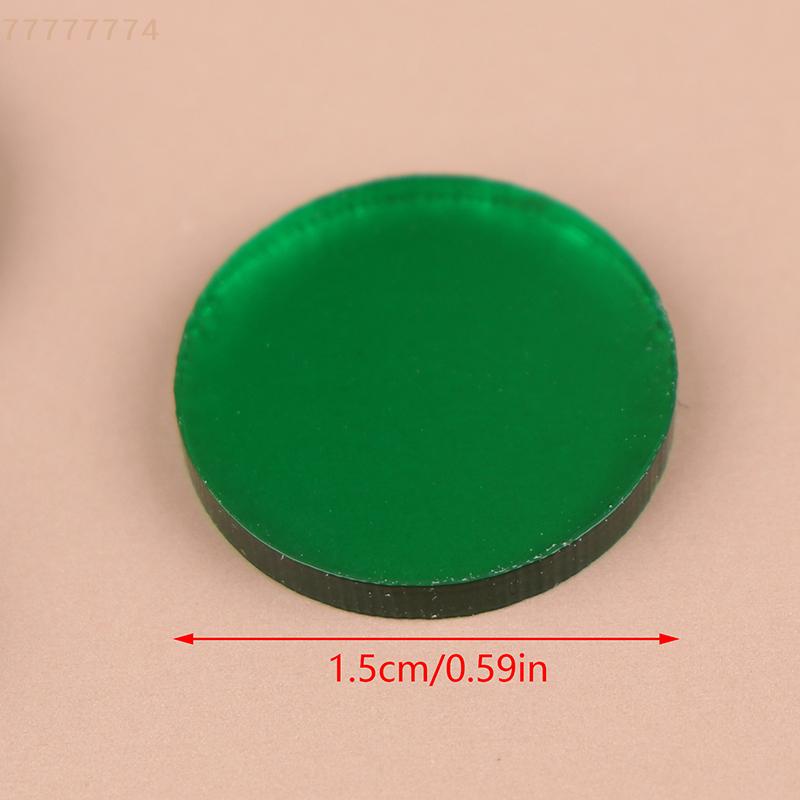 10Pcs Clear Tip Pads 15mm Diameter for Pool Cue Snooker Billiard Carom Accessories Play Break Jump Cue Tips