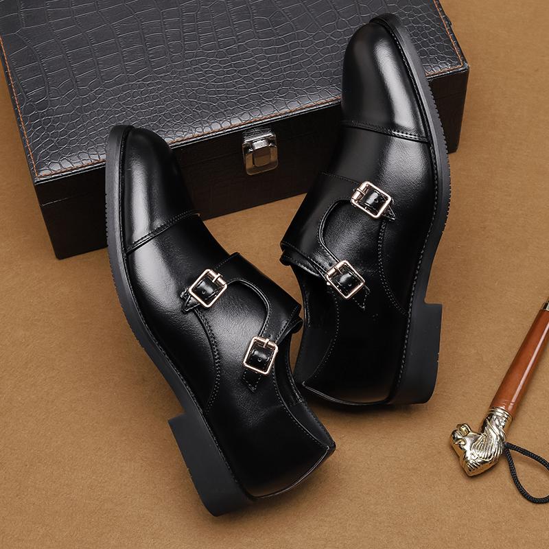 Mens Dress Shoes Men's  Leather  Skin Shoes for Men Elegant Casual Business Luxury Social Male Shoe