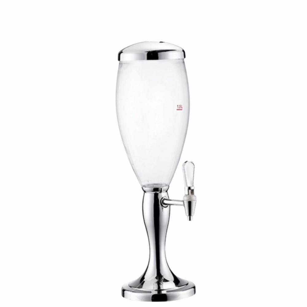 Dual-Head Faucet Beer Dispenser with Icicles Drink Holder Creative Beverage Machine Bar Use