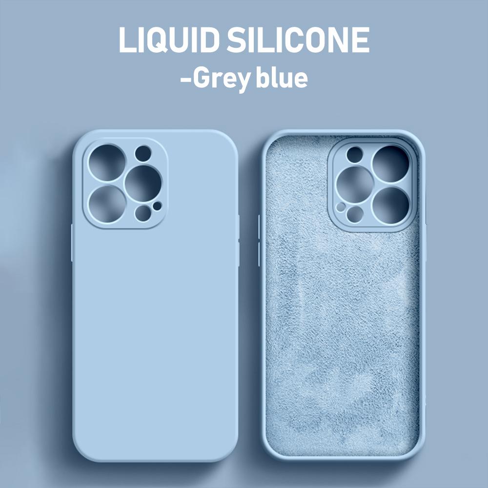

For iPhone 16 Pro Case Cover For Apple iPhone 15 14 13 12 11 Pro Max mini SE XR X Coque Funda Capa Original Liquid Silicone case For iPhone 12 Mini