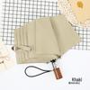 Nanjiao Automatic Vintage Wooden Handle Folding Umbrella