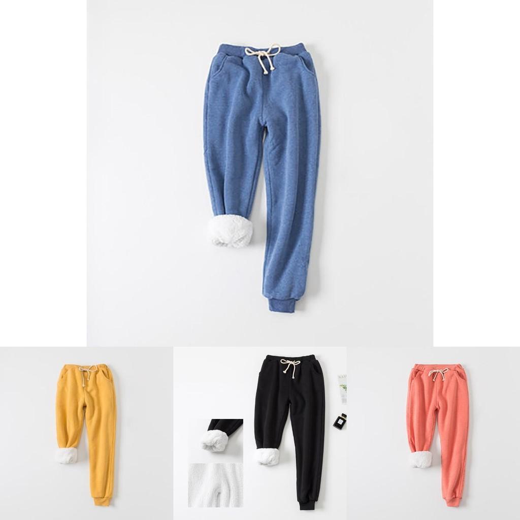 Womens Warm Sweat Pants With Ultra Soft Sherpa Lined Faux Fleece For Cold Weather