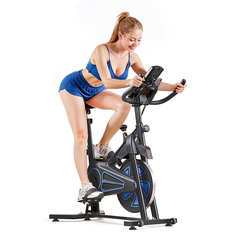 Indoor Cycling Bike iScooter QK116 6KG Flywheel Adjustable Resistance Magnetic Spin Bike LCD Screen Silent Belt