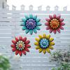 Vintage Styles Metal Flower Wall Art Durability Craftsmanships Iron Flower Wall Sculpture For Bedroom Garden Metal Floral