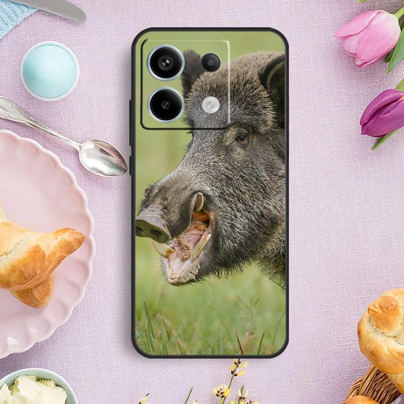 

wild boar Case For Xiaomi Redmi Note 12 11 9 10 13 Pro Plus 9S 10S 11S 12S Redmi 12 10 C 9C 13C Cover Redmi Note 10S