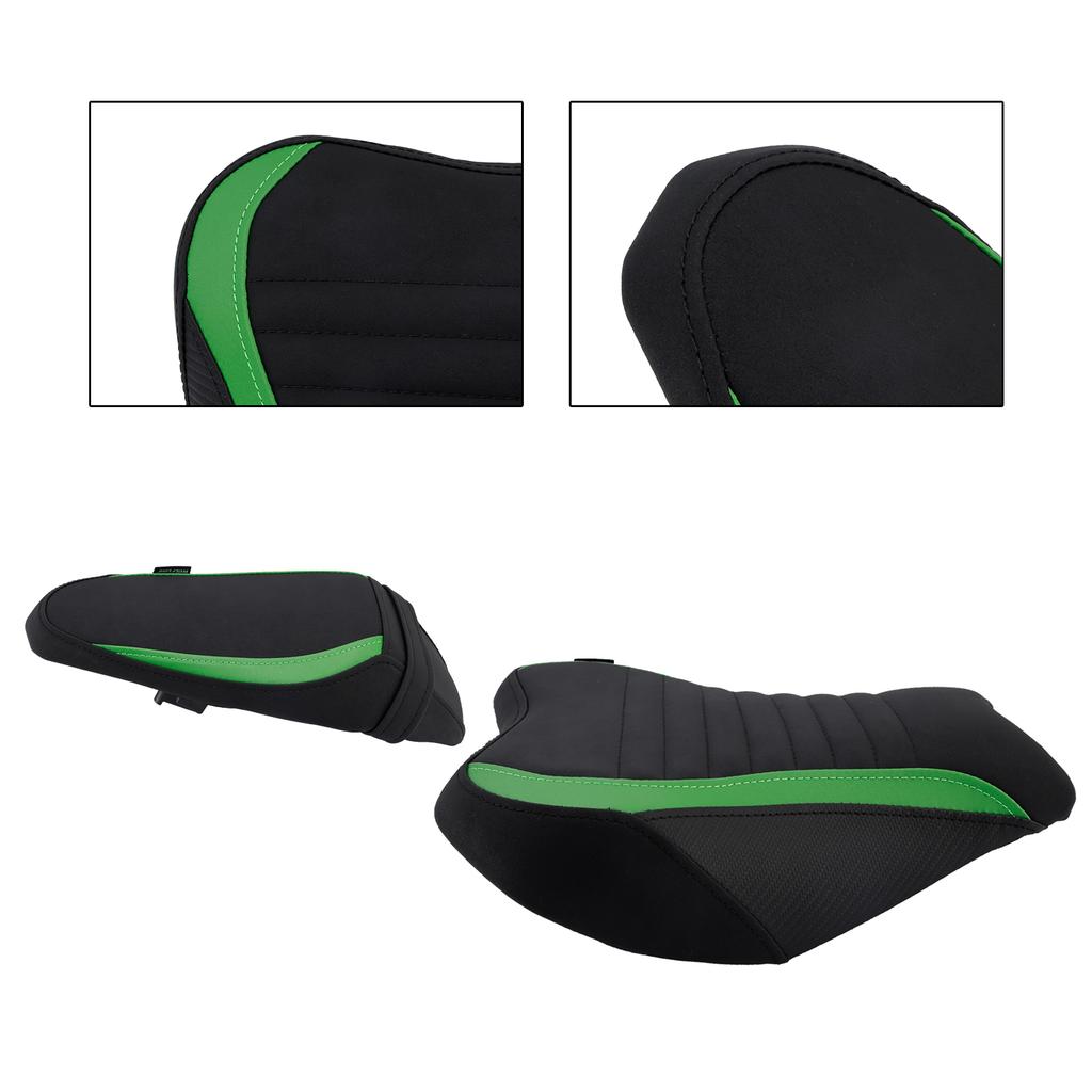 Rider Passenger Seat Front Rear Cushion Black Fit For Kawasaki Ninja Z900 17-24
