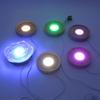 Round Wooden LED Light Base Multicolor LED Light Art Display Base Rechargeable Lamp Holder  Cafes