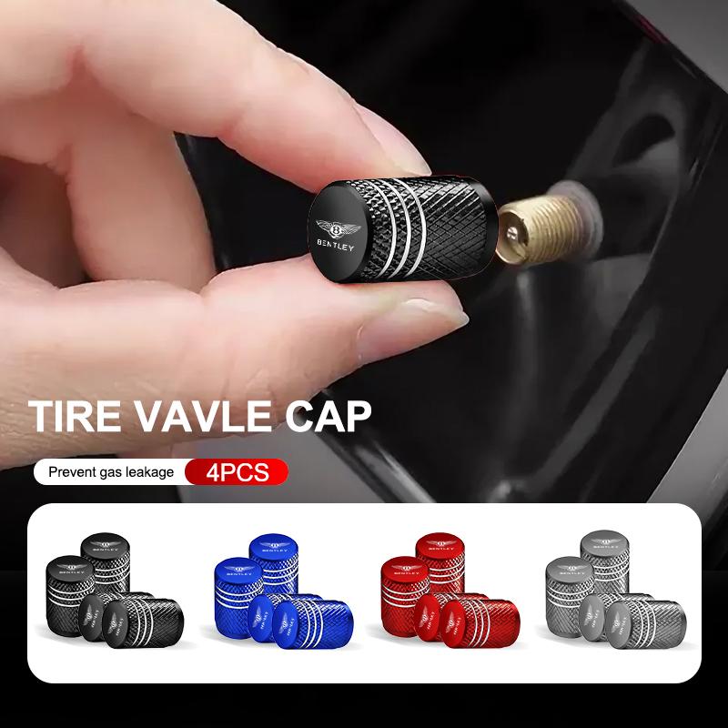 Car Motorcycle Tire Valve Cap Wheel Stem Cover Auto Accessories For New Bentley Flying Spur Continental GT Bentayga Mulsanne