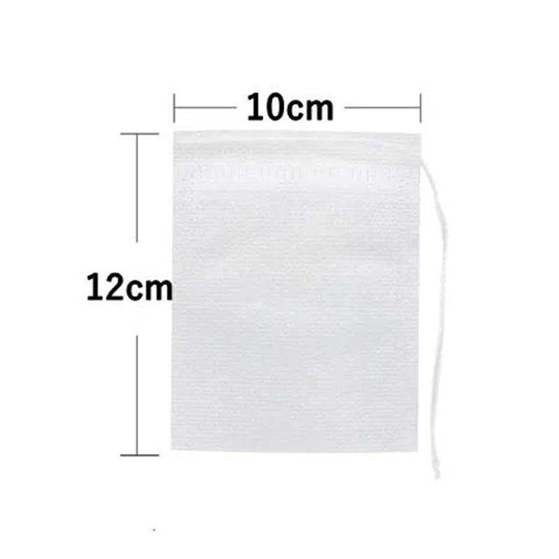 100/50PCS Tea Bags Disposable Non-woven Fabric Tea Filter Bag Spice Coffee Tea Infuser with String Heal Seal Teabag Empty Pouch