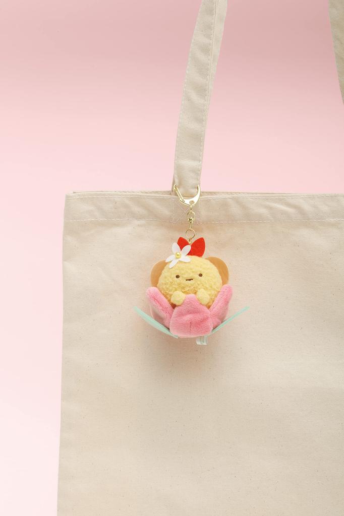 MO06001 Sumikko Gurashi "Blumengarten aus Gras und Feen" Blütenblüte Hängendes Plüschtier Gebratene Garnelenschwanz