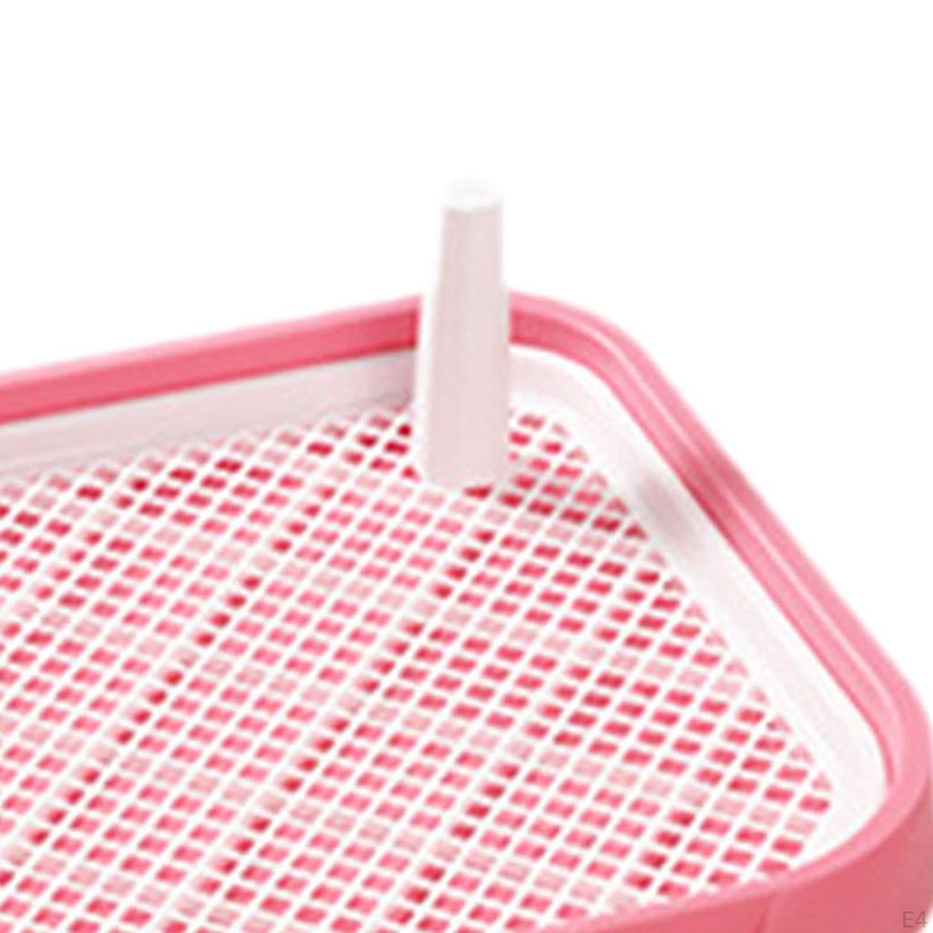 Dog Toilet Potty Tray Mesh Grids Litter Box for Bunny Other Pets