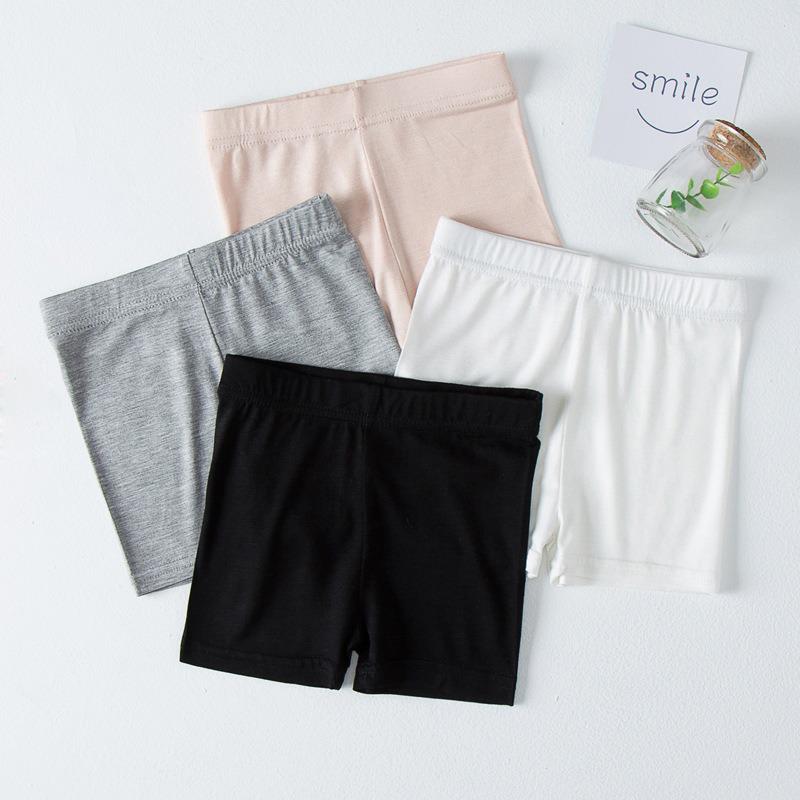 Girls' Summer Safety Shorts: Thin Modal Anti-Exposure Ice Silk Base Layer for Kids