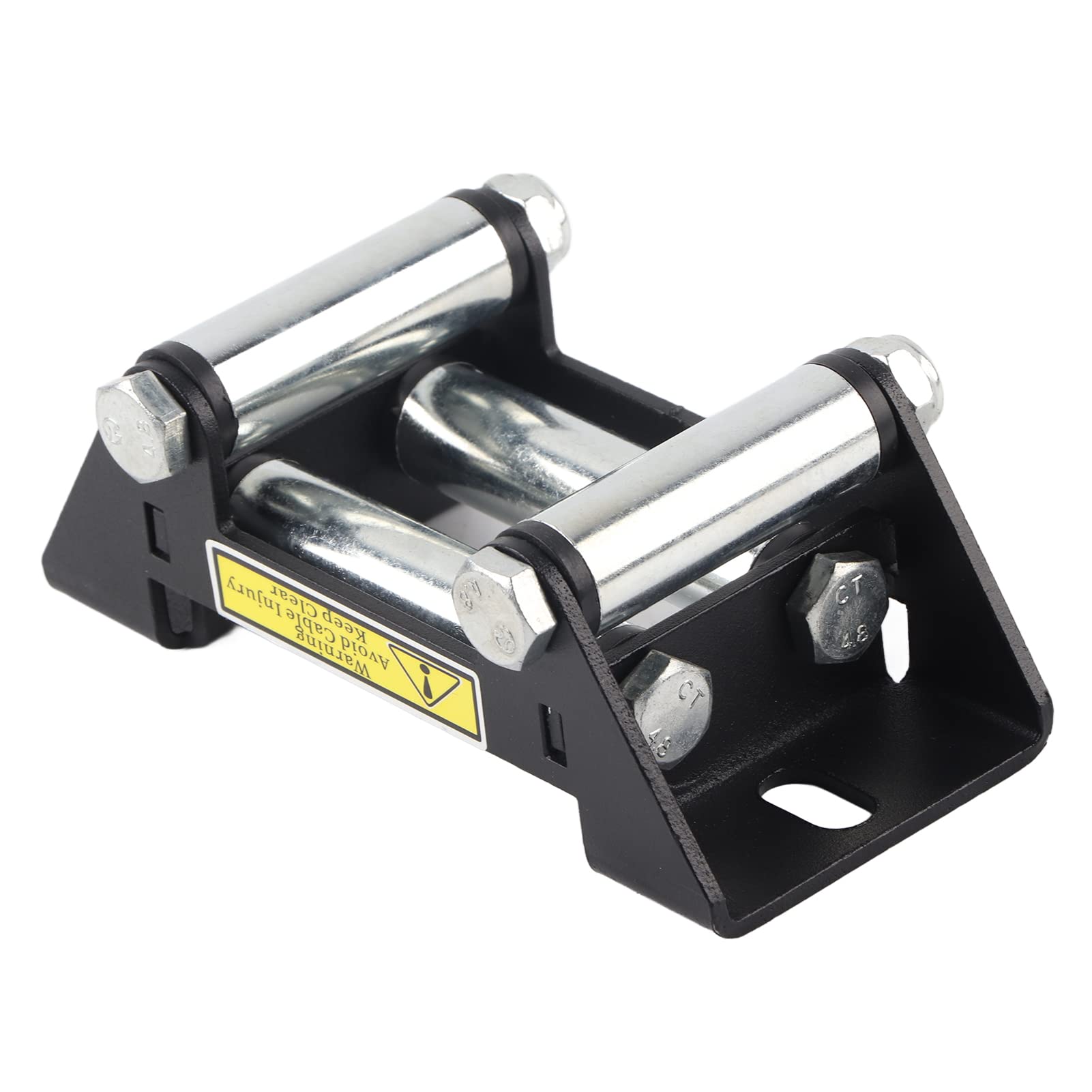 

KIMISS Winch Roller Fairlead,Universal 125mm/5 Hole Diameter Side by Side Winch Cable Roller Fairlead Heavy Duty