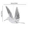 Transparent Decorative Bird Transparent Acrylic Bird Decor Hummingbird Hanging Ornaments with Hooks Transparent Flying Bird