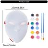 DIY Blank Paintable Mask Set Nuo Operas Mask for Artistic Projects,Theater,Halloween,Masquerades Parties,Classroom Arts