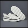 Autumn 2025 Men's Leather Breathable Slip-on Loafers with Thick Sole