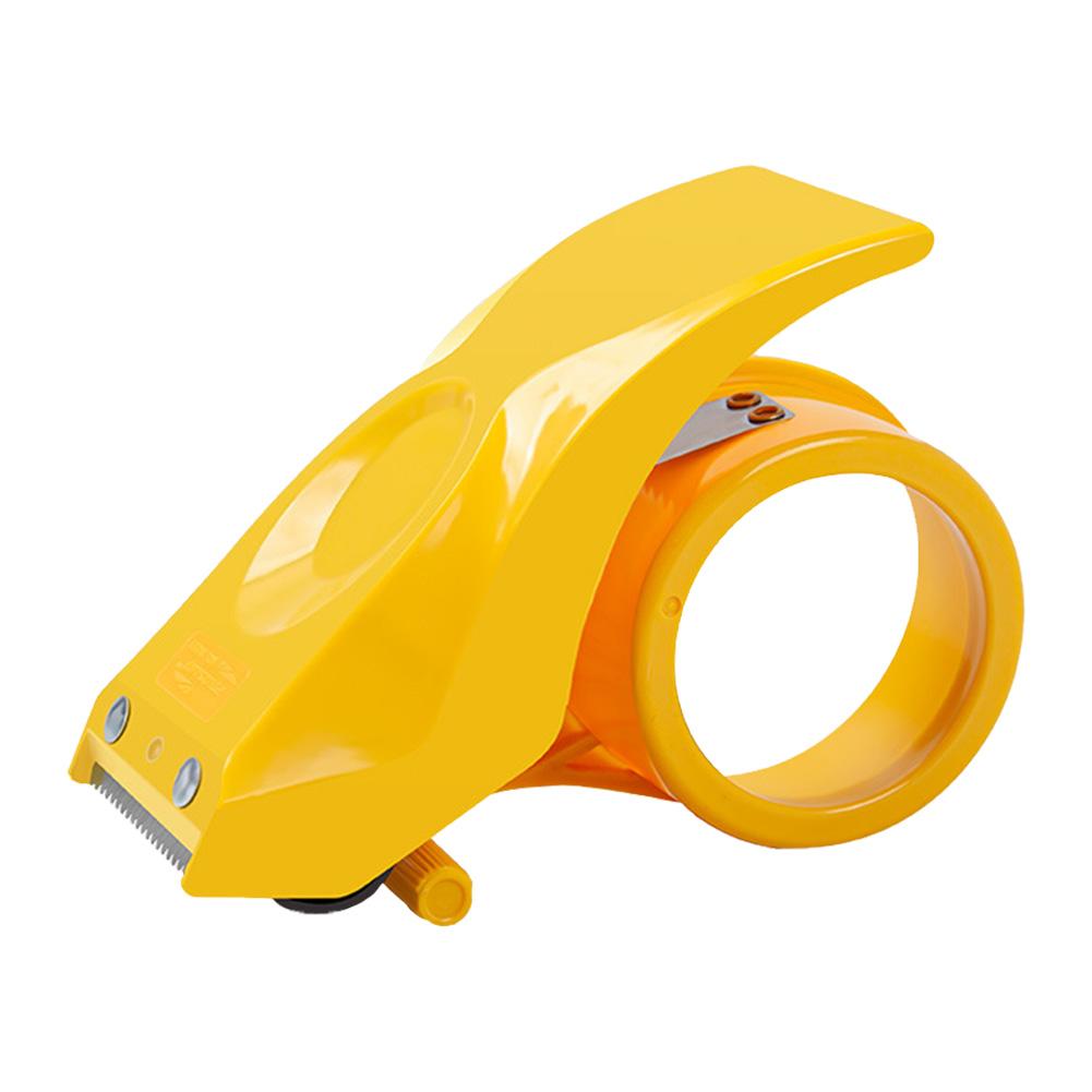 

Plastic Sealing Packer Tape Dispenser Reusable Sealing Packaging Parcel Plastic Roller Replaceable for Office & Commercial Use жовтий