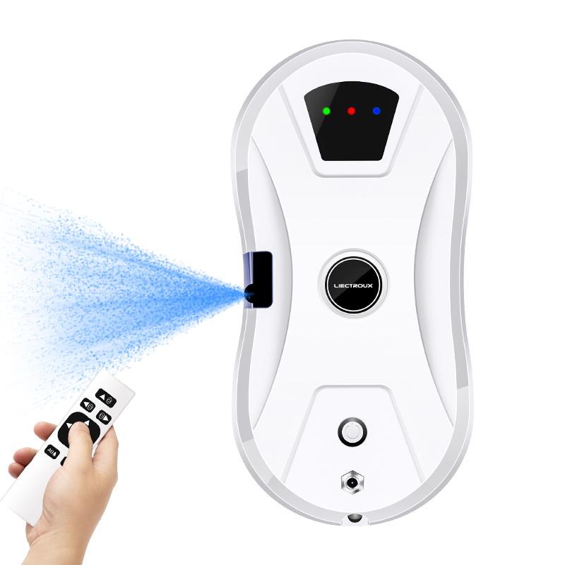 Liectroux YW610 Round Window Cleaning Robot 2800Pa Suction with Water Spray