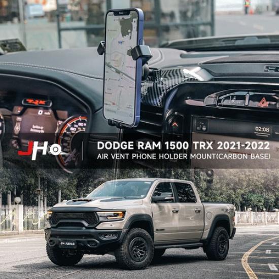 Carbon fiber Style Car Phone Holder Mount Gravity Phone For Dodge Ram 1500 TRX