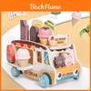 Wooden Pretend Play Ice Cream Cart Toy For Kids Educational Gift