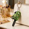 Llavero Cadena de Motosierra Compacta con Cuerda Interactiva para Tirar Juguete de Descompresión Mango Ajustable Cadena de Sierra Desmontable Herramienta Realista