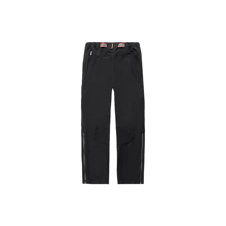 Li Ning Trend Serie Einfarbig Mittelhoch Taillenhohe Gerade Locker Geschnittene Freizeithose Herren Unterteile Schwarz AKXT185-2
