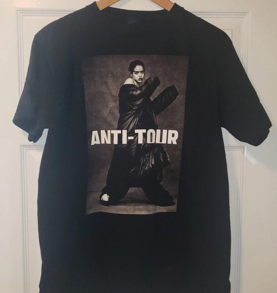 

Vintage Rihanna Anti-Tour Men039;s Black T-Shirt Cotton All size S-345XL 1HRA21 Unisex T-Shirt XXXL
