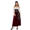 Womens Caribbean Pirate Cosplay Dress Halloween Role Play Costume Festive Parties