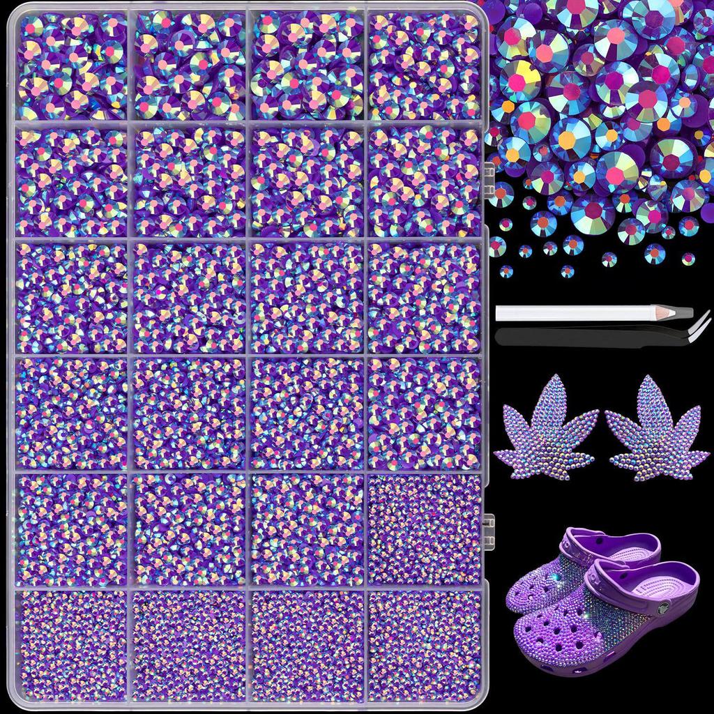 Hot Sale AB Color Flat-Bottom Jelly Rhinestones for DIY Clothing, Mugs, Nail Art, and Phones - 3/4/5mm