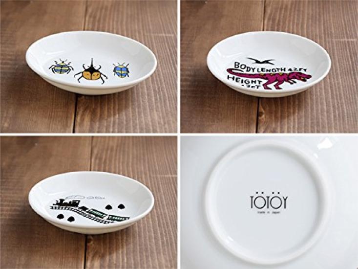 EAST table Small for Totoy Train Made in Dishwasher and Microwave Safe Children's Plate, Lightweight, 12cm, Boys, Design, to-00303, Japan, Cute,