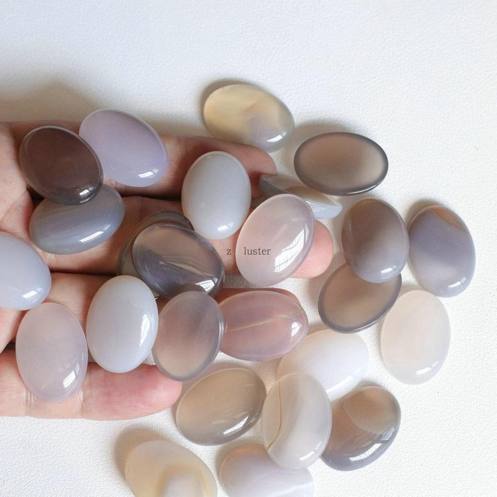 18x25mm Oval Yellow Topaz Agate Egg-Shaped Necklace Ring Jewelry Accessory