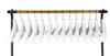 Shinko Hanger (Shinkohanger) Improves Storage Efficiency with a Set of 2 V-Shaped Space Hooks for White Clothes, Clothes, Closet Organization,
