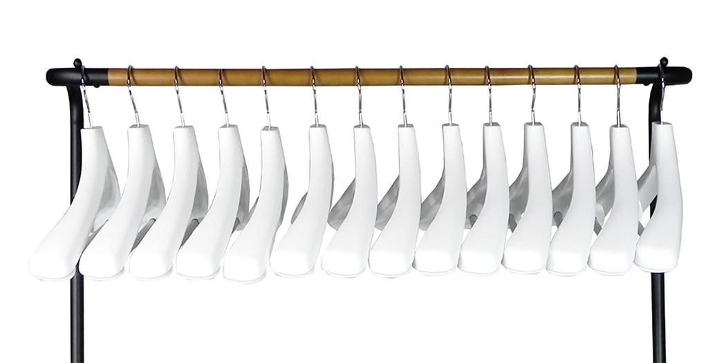 Shinko Hanger (Shinkohanger) Improves Storage Efficiency with a Set of 2 V-Shaped Space Hooks for White Clothes, Clothes, Closet Organization,