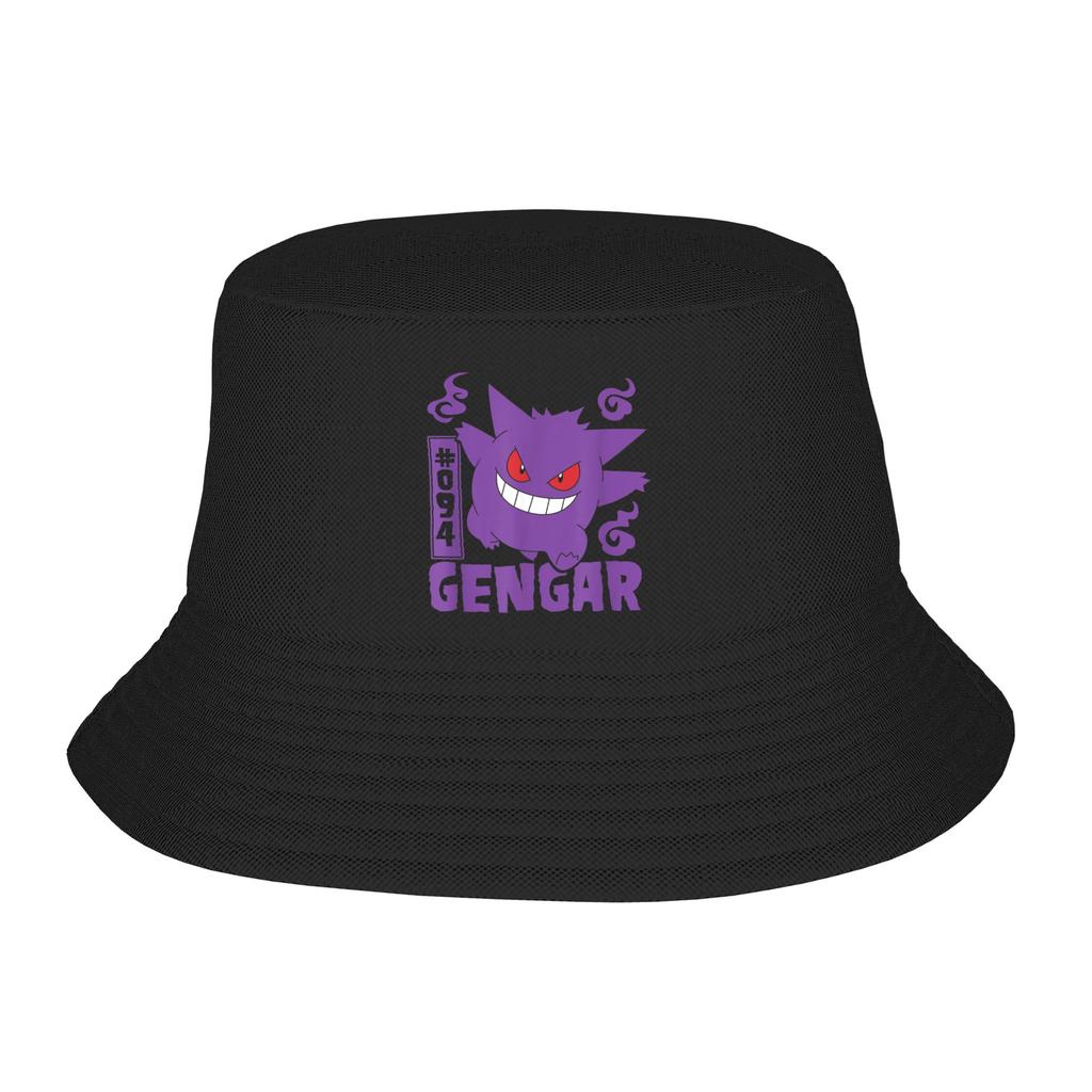Trendy Ghost Pokemon Bucket Hat Women Lightweight Outdoor Sport  Fishing Cap Beach Hatwear