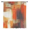 Brown Abstract Hand-Painted Sheer Curtains For Living Room Bedroom Kids Room Tulle Window Drapes