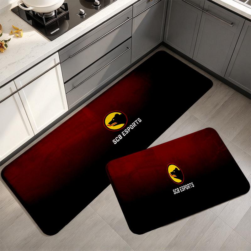 Sc Bern Flannel Kitchen Mat Christmas Soft Area Rug Non Slip Floor Carpet Home Decoration